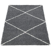 HOCHFLORTEPPICH 120/170 cm Kalmar 442 - Anthrazit, Textil (120/170cm) - Paco Home
