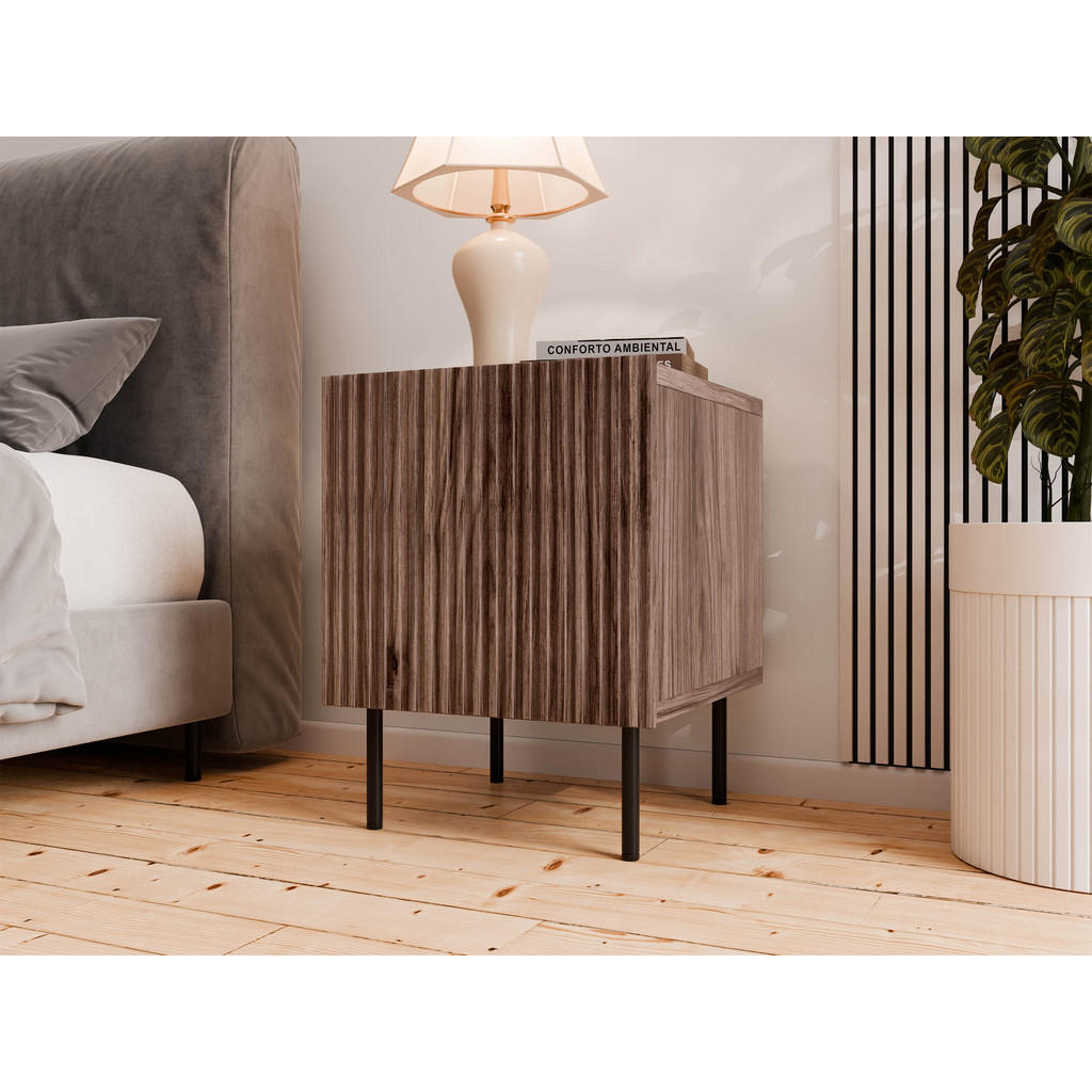 Thumbnail - Mirjan24 Nachttische-Set, Braun, Holzwerkstoff, Holz Optik, Rechteckig,Rechteckig, 45x53x41 cm, Schlafzimmer, Nachttisch...