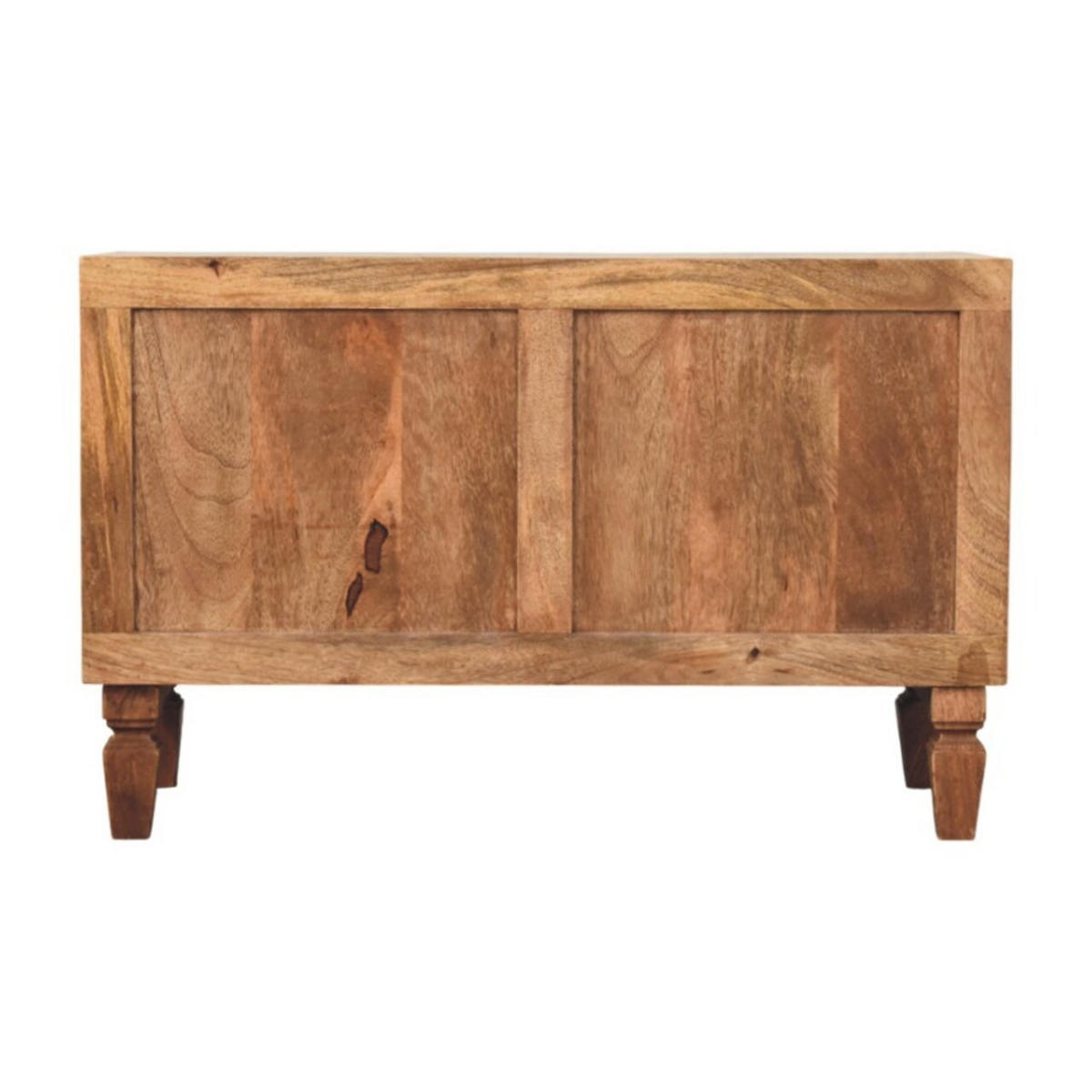 AUFBEWAHRUNGSMÖBEL Golden-Teak-Finish, 2 Schubladen, 1 offenes Regal, Hellbraun - Hellbraun/Braun, Holz (35/55/87cm) - Artisan Furniture