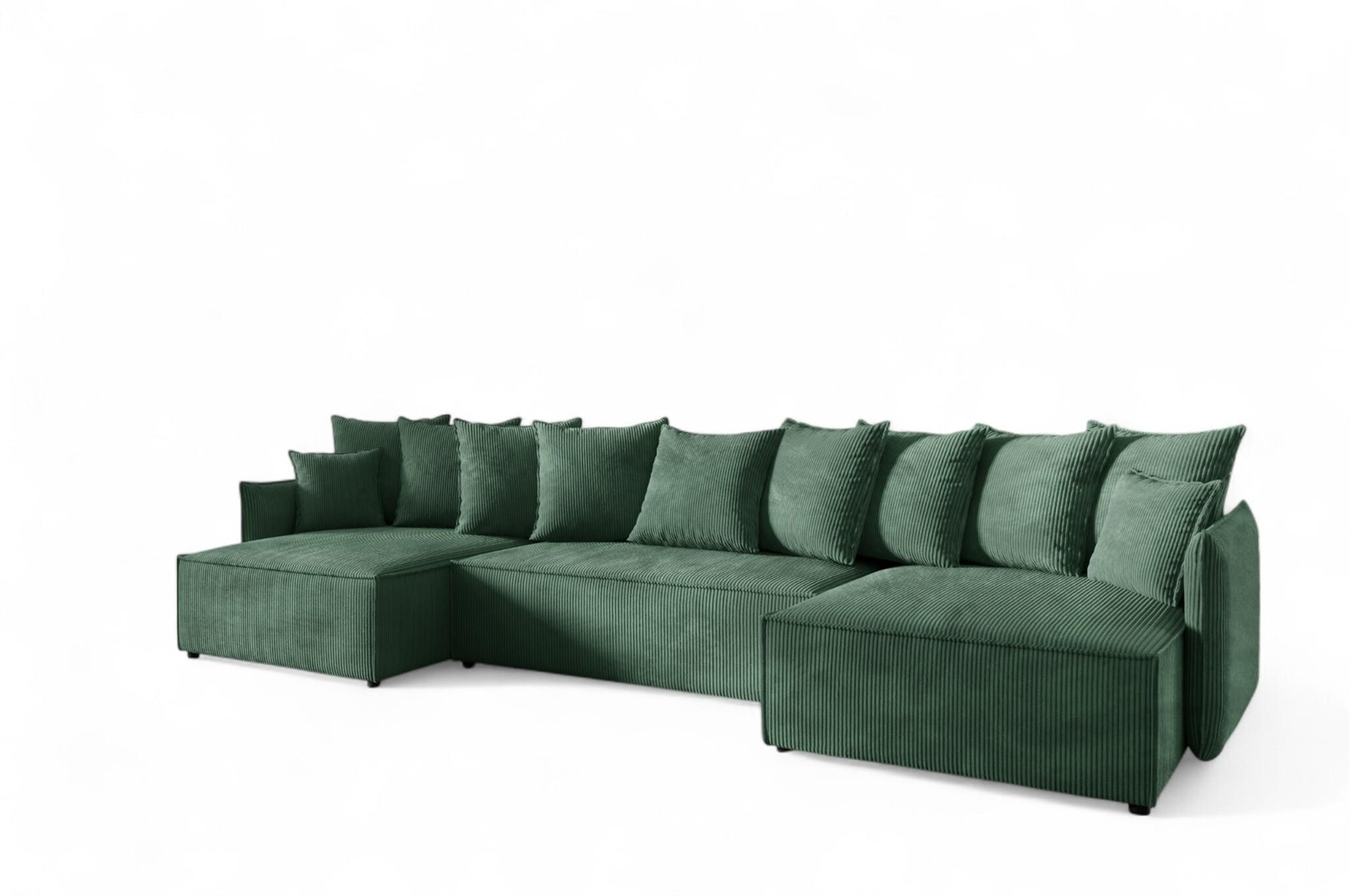 Fun Möbel Wohnlandschaft Grün 362x70x153 cm