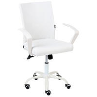 BÜROSTUHL Weiß Modra - Weiß, Textil (52/91/52cm) - Beliani