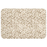 KOUPELNOVÁ PŘEDLOŽKA Leopard - Classic - Béžová 90x60 cm - světle hnědá, textil/plast (90/60cm)