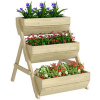 HOCHBEET DE-05388 3 Etagen, Holz, grün Grün - Grün, Holz (75/76/65cm) - ComfortXL