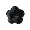 KISSEN-BLUME Samt&Sonders schwarz 50 cm Ø - Schwarz, Textil (50cm) - beties Heimtextil