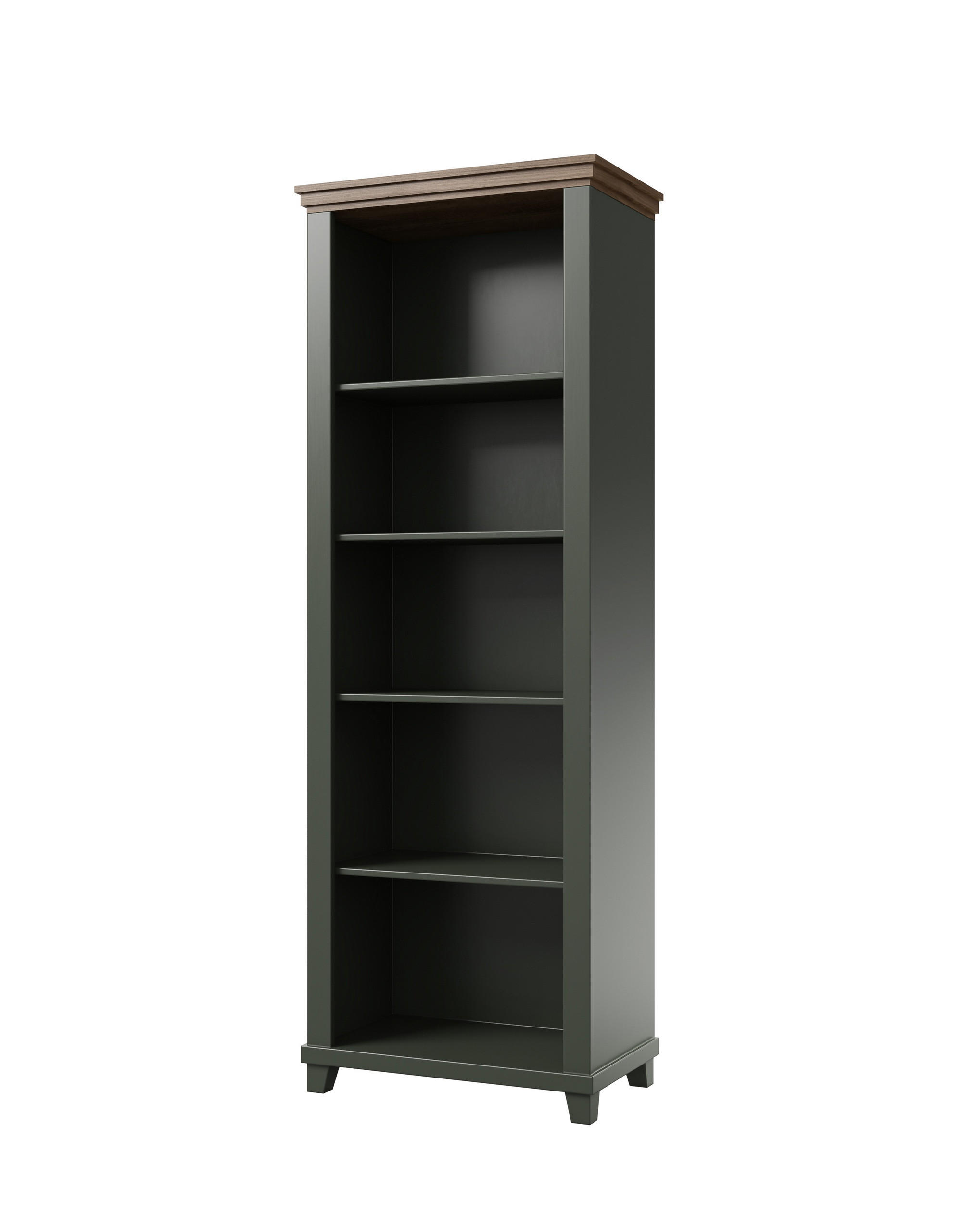 BÜCHERREGAL EVOLETTA 71x42x200 cm, Regal Hellgrün - Hellgrün, Holzwerkstoff (71/200/42cm) - MASSENO