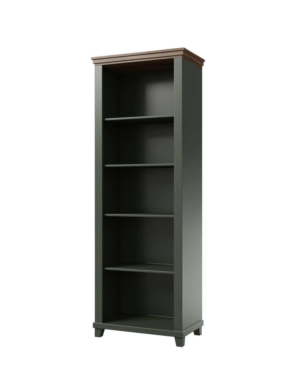 BÜCHERREGAL EVOLETTA 71x42x200 cm, Regal Hellgrün - Hellgrün, Holzwerkstoff (71/200/42cm) - MASSENO