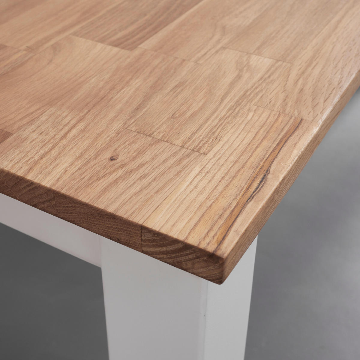 ESSTISCH Antalia Naturfarben /Weiß Echtholz - Naturfarben, Holz (60/120/75cm) - Bessagi Home