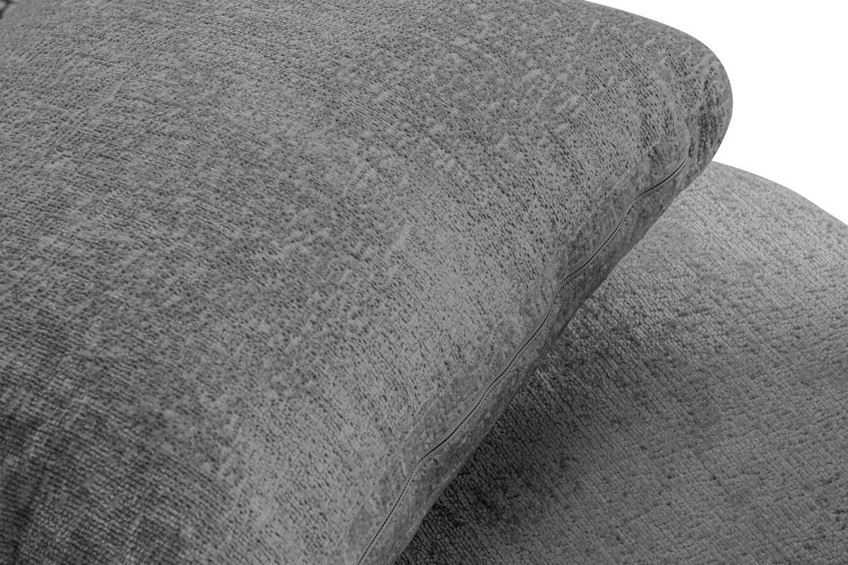 DREHSESSEL RAGGI 360° Drehfunktion mit inklusive dekorativem Kissen, Grau - Grau, Textil (92/75/94cm) - KONSIMO®