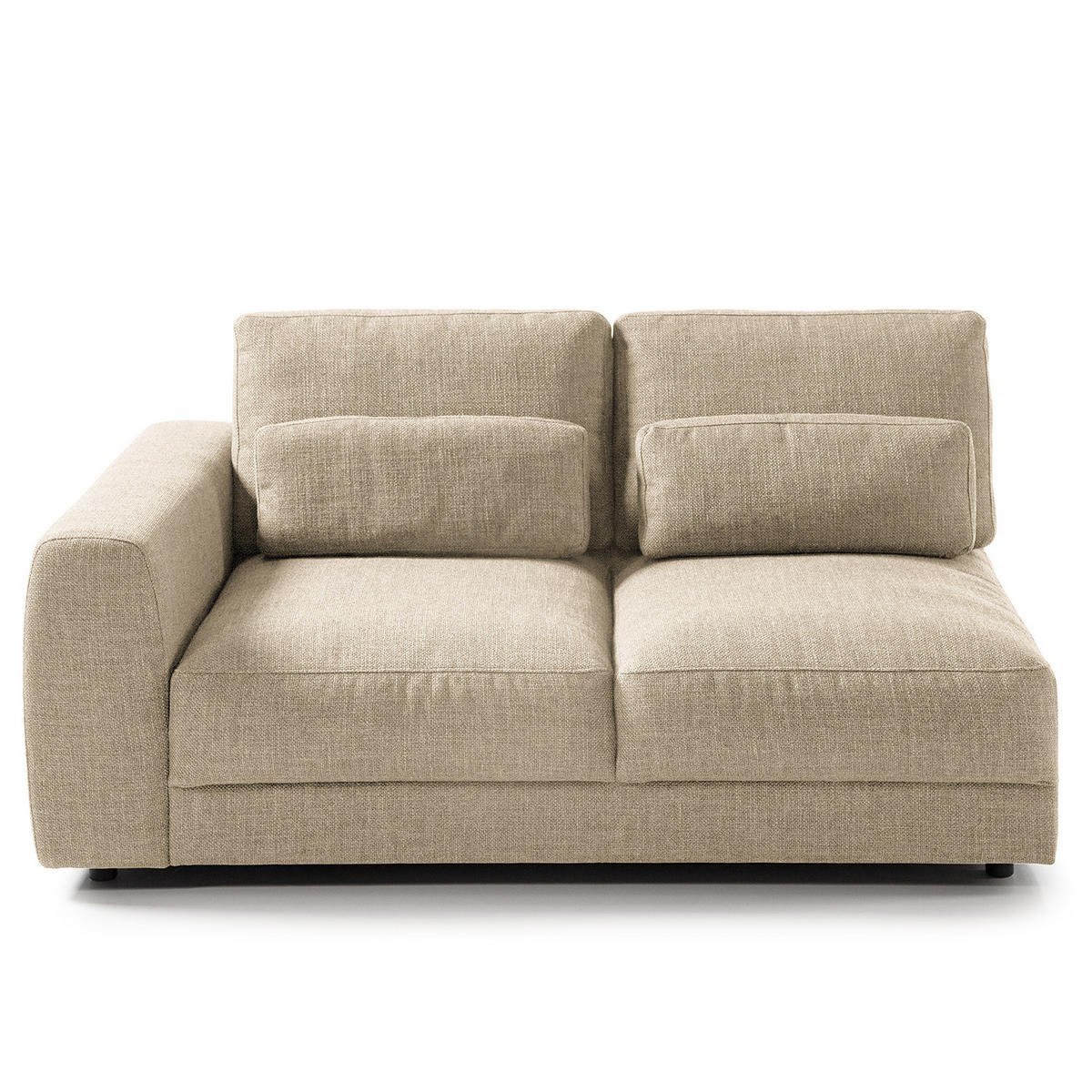 2-SITZER MODULSOFA - Beige, Textil (158/80/117cm) - home24
