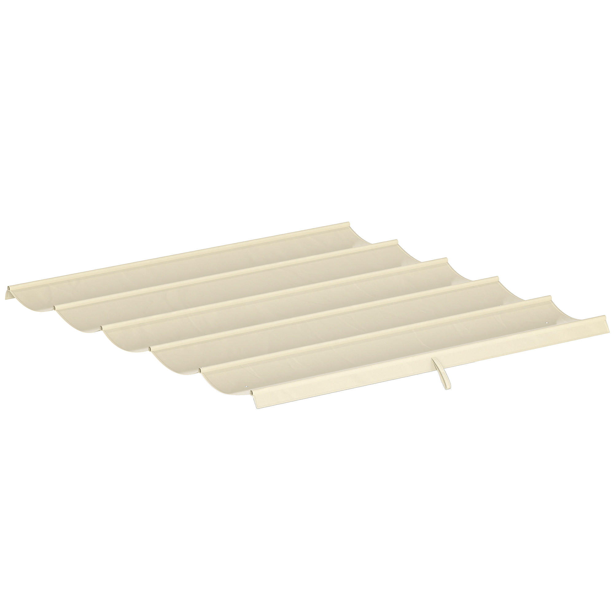 ERSATZDACH für 3 x 3 m Pergola, einziehbar, mit Regenabflusslöchern, wetterfest, Polyester, 250 x 255 cm Cremeweiß - Creme, Textil (250/6/255cm)