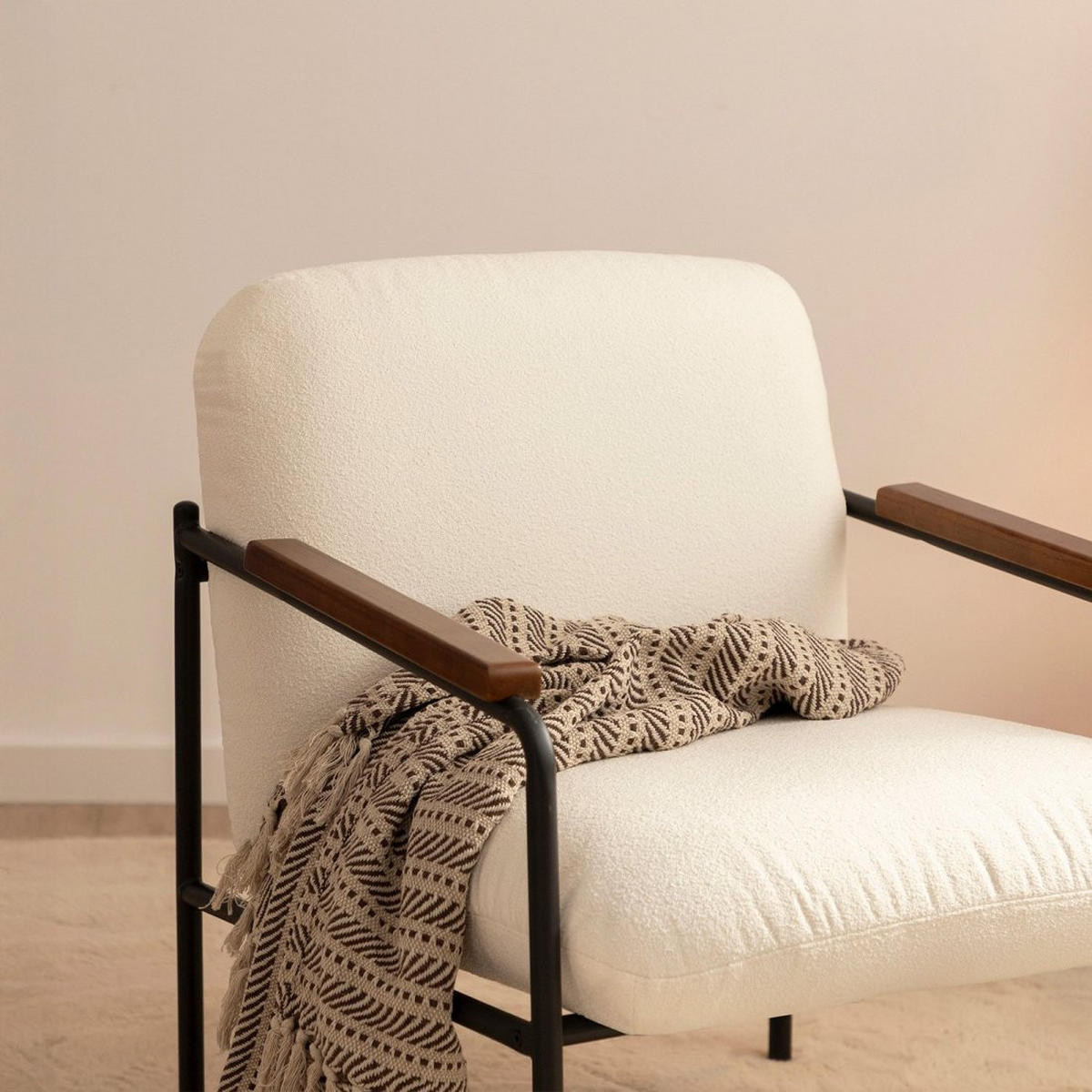 LESESESSEL Kai Beige 69 cm x 82 cm - Beige, Textil (69/82/72cm) - Klast Home