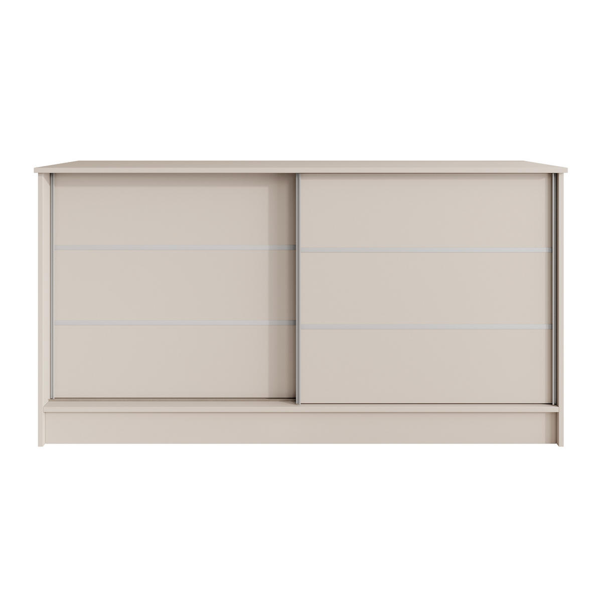 KOMMODE Mirela mit 2 Schiebetüren 160 cm, Kaschmir - Kaschmir, Holzwerkstoff (161/85/43.5cm) - Beautysofa