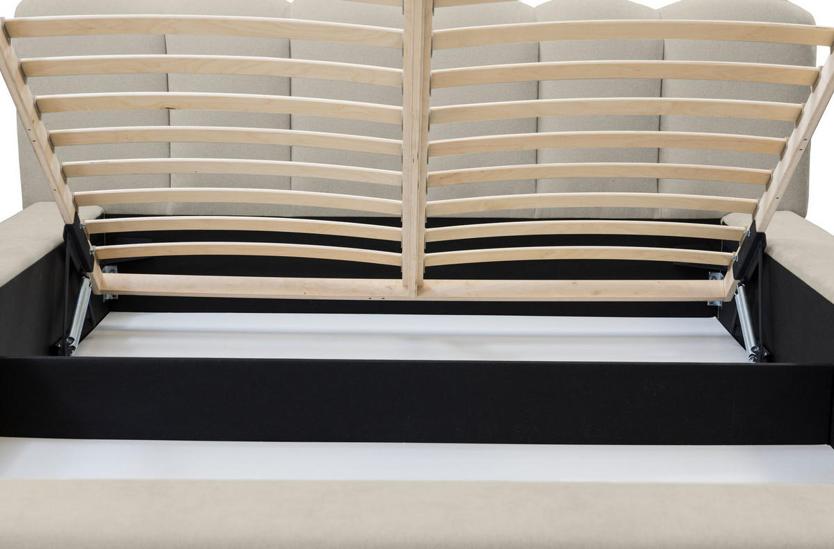 POLSTERBETT schenilen Struktur Ranera 160x200 cm, Braun - Braun, Textil (160/200cm) - Fedve