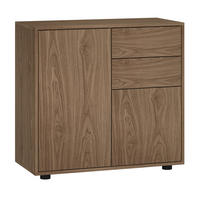 SIDEBOARD Paarl - Walnussfarben, Holzwerkstoff (79/74/36cm) - [en.casa]