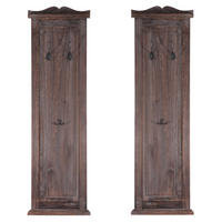 WANDGARDEROBE Braun 2er-Set - Braun, Holz (28/109/5cm) - MCW