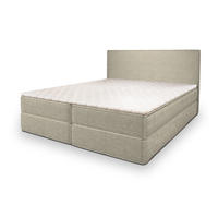 BOXBETT PELLIO 160x200 cm mit Matratze und Topper - Creme - Creme, Holz (160/200cm) - MASSENO