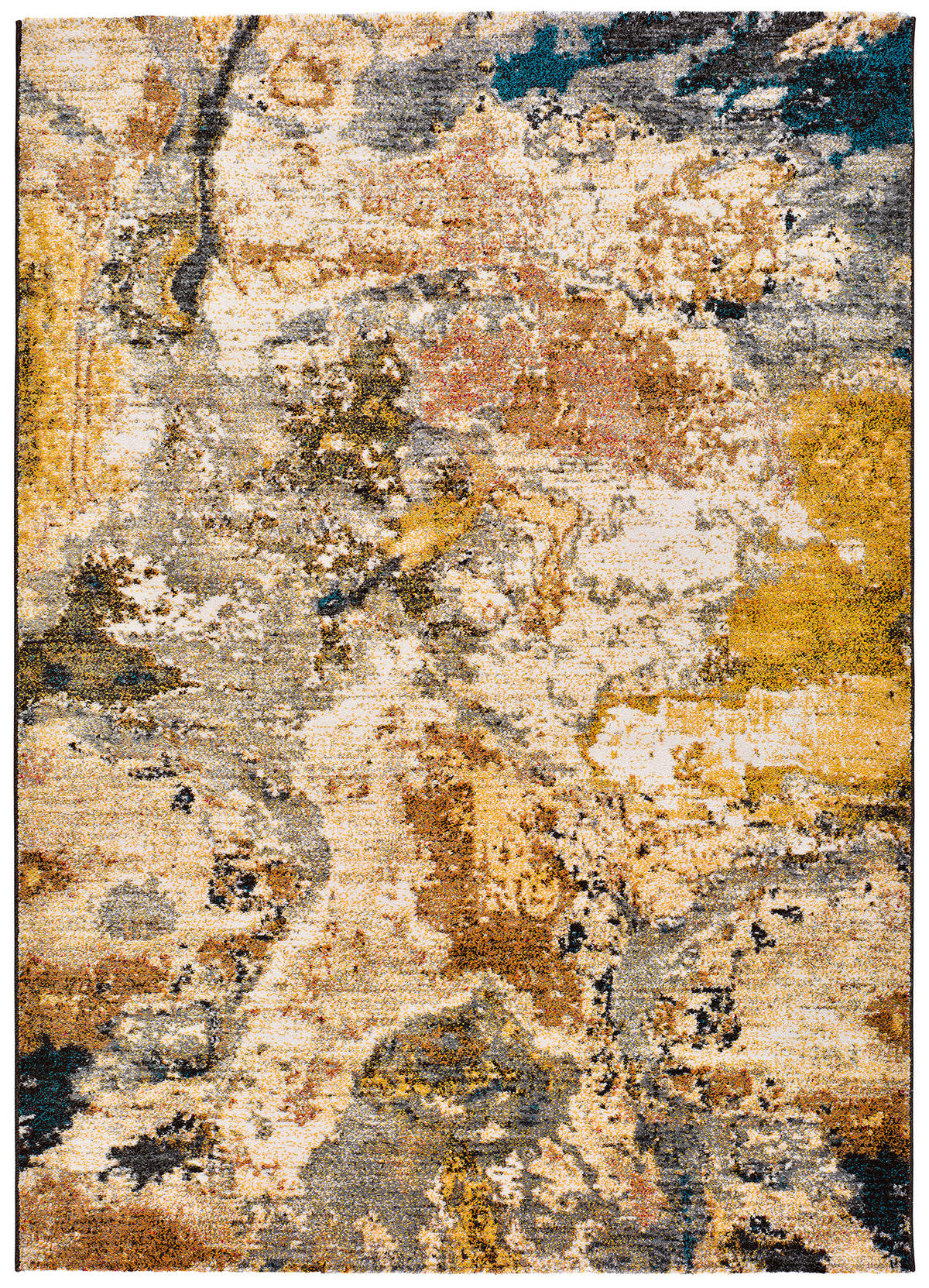 WEBTEPPICH Mehrfarbig Anouk 140/200 cm - Taupe/Gelb, Naturmaterialien/Textil (140/200cm) - Atticgo