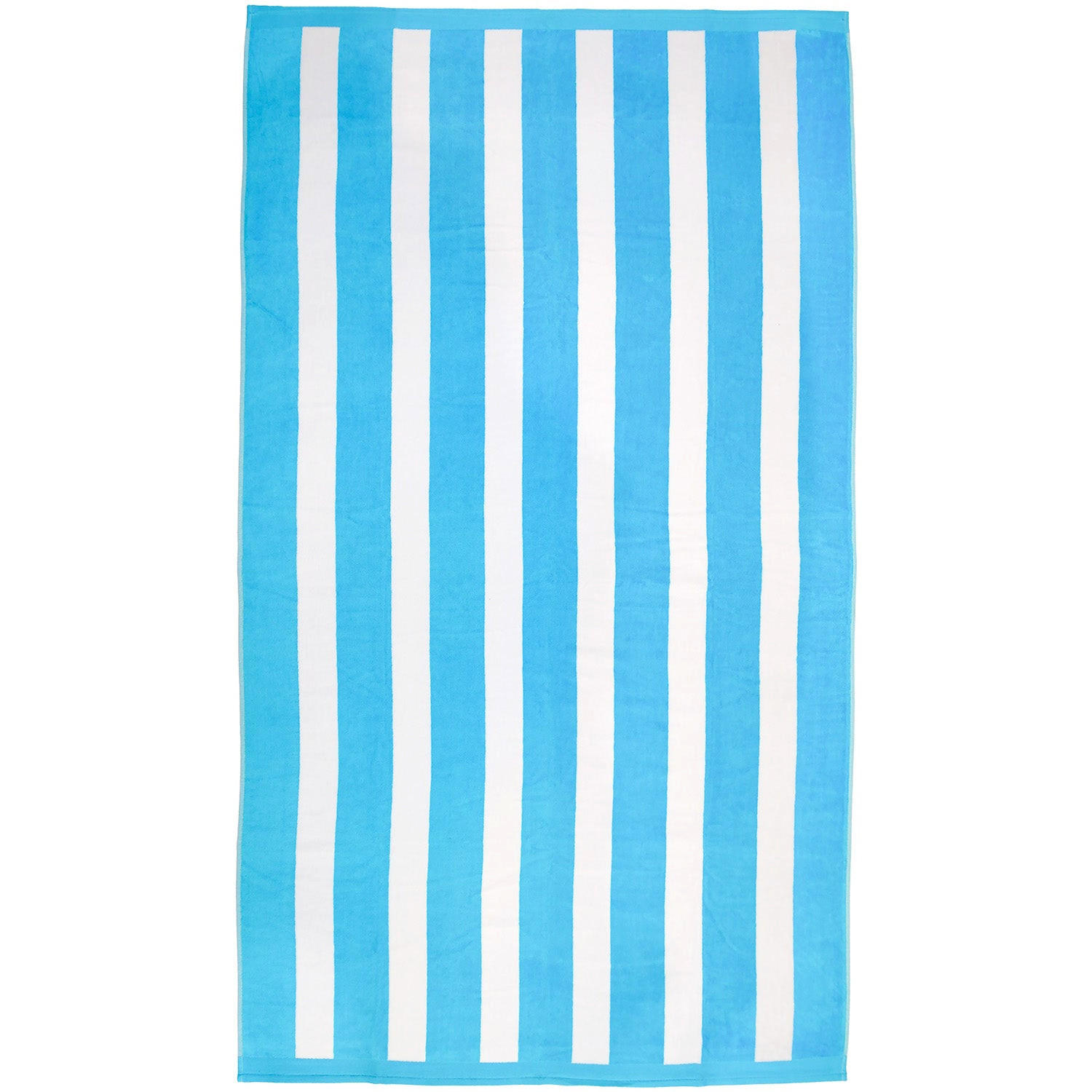 STRANDTUCH Frottee Samt Jacquard Blau 100x175 470g/m² - Bahia Blau Türkis - Blau, Textil (100/175cm) - LE COMPTOIR DE LA PLAGE