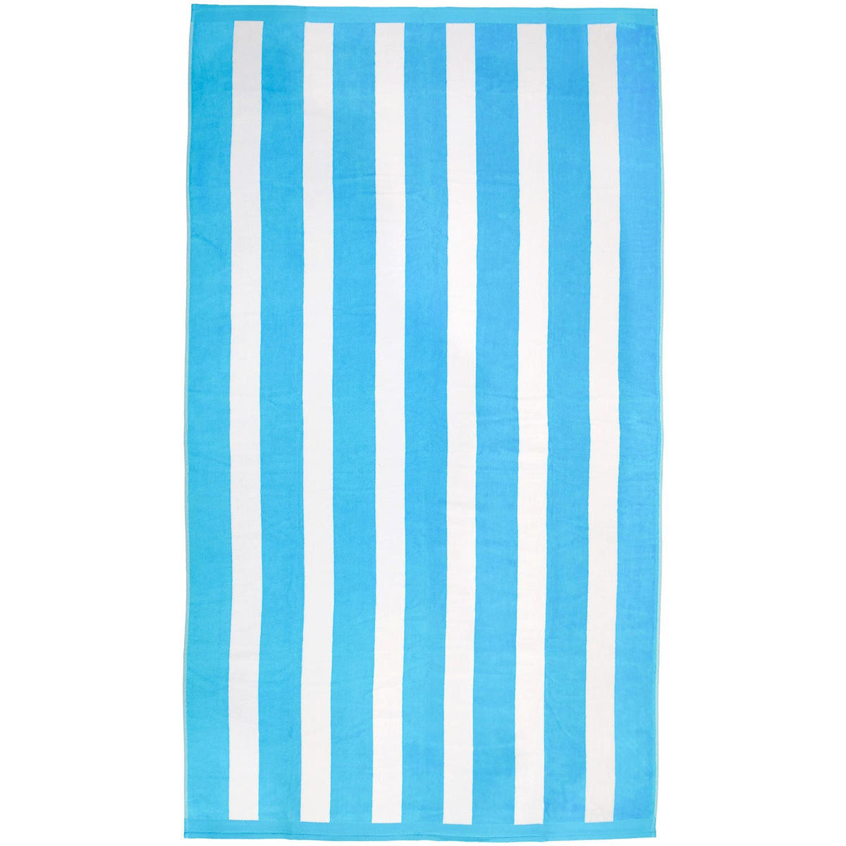 STRANDTUCH Frottee Samt Jacquard Blau 100x175 470g/m² - Bahia Blau Türkis - Blau, Textil (100/175cm) - LE COMPTOIR DE LA PLAGE