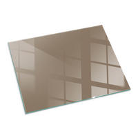 GLASPLATTE für Kamin 80x60 cm Braun - Braun, Glas (80/60/0.4cm) - ArtPrintCave