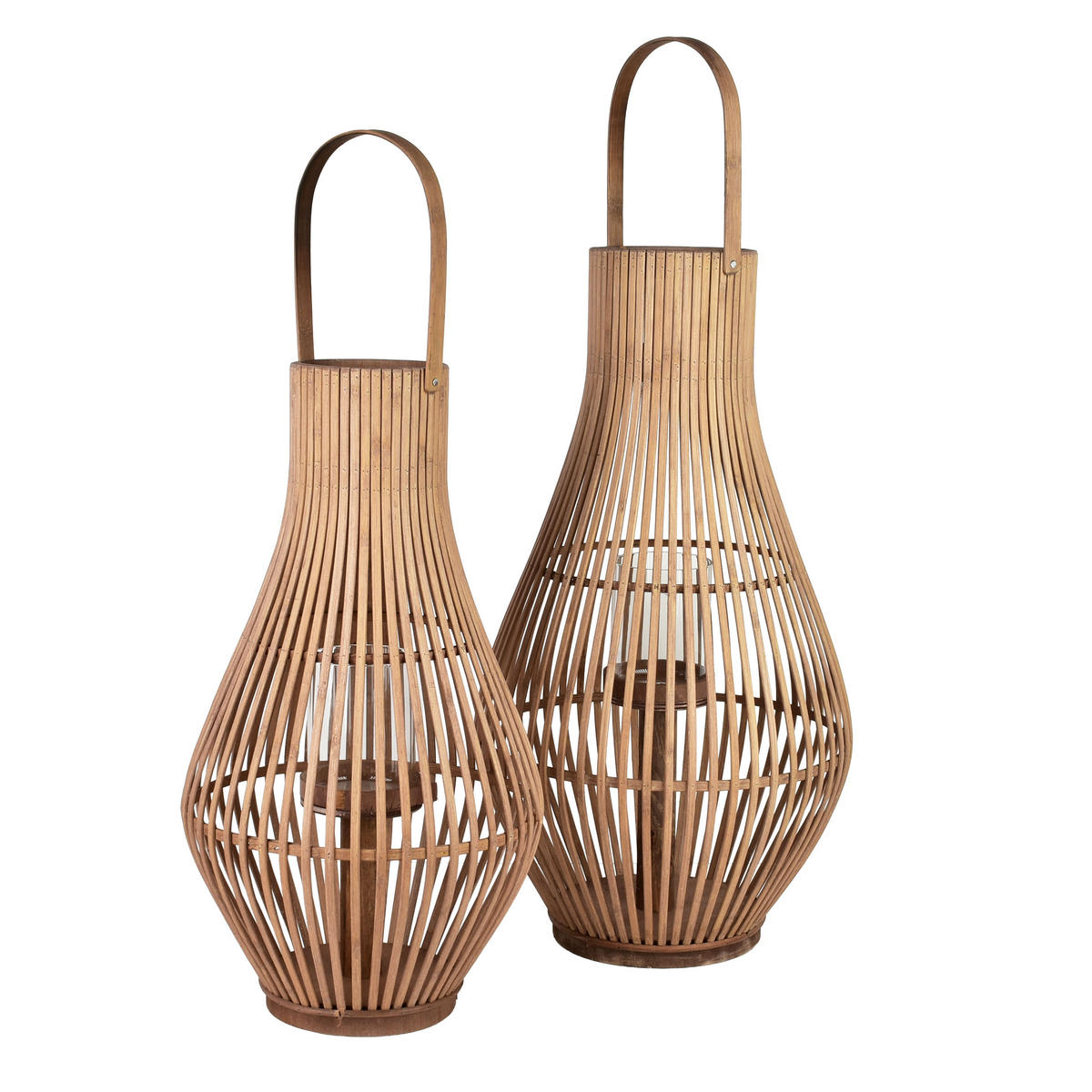 LATERNE Levi braun 23/29/80 cm Holz - Braun, Holz (23/80/29cm) - Mondex