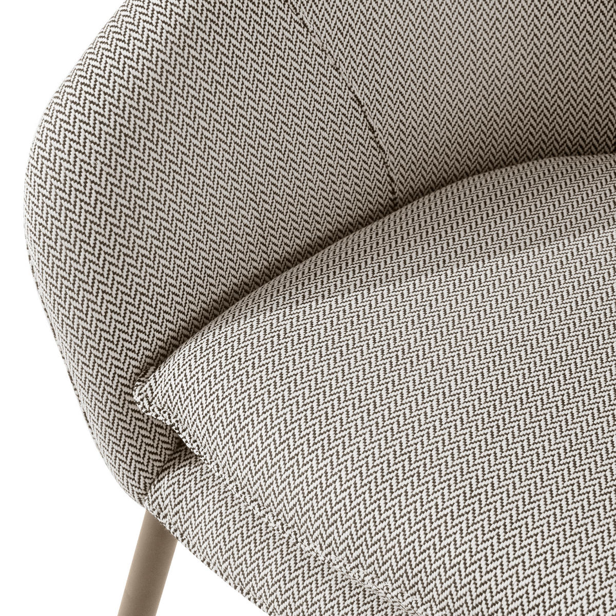 GARTENSOFA SOLIS Loungesofa, - Braun, Textil/Metall (118/76/66cm) - KONSIMO®