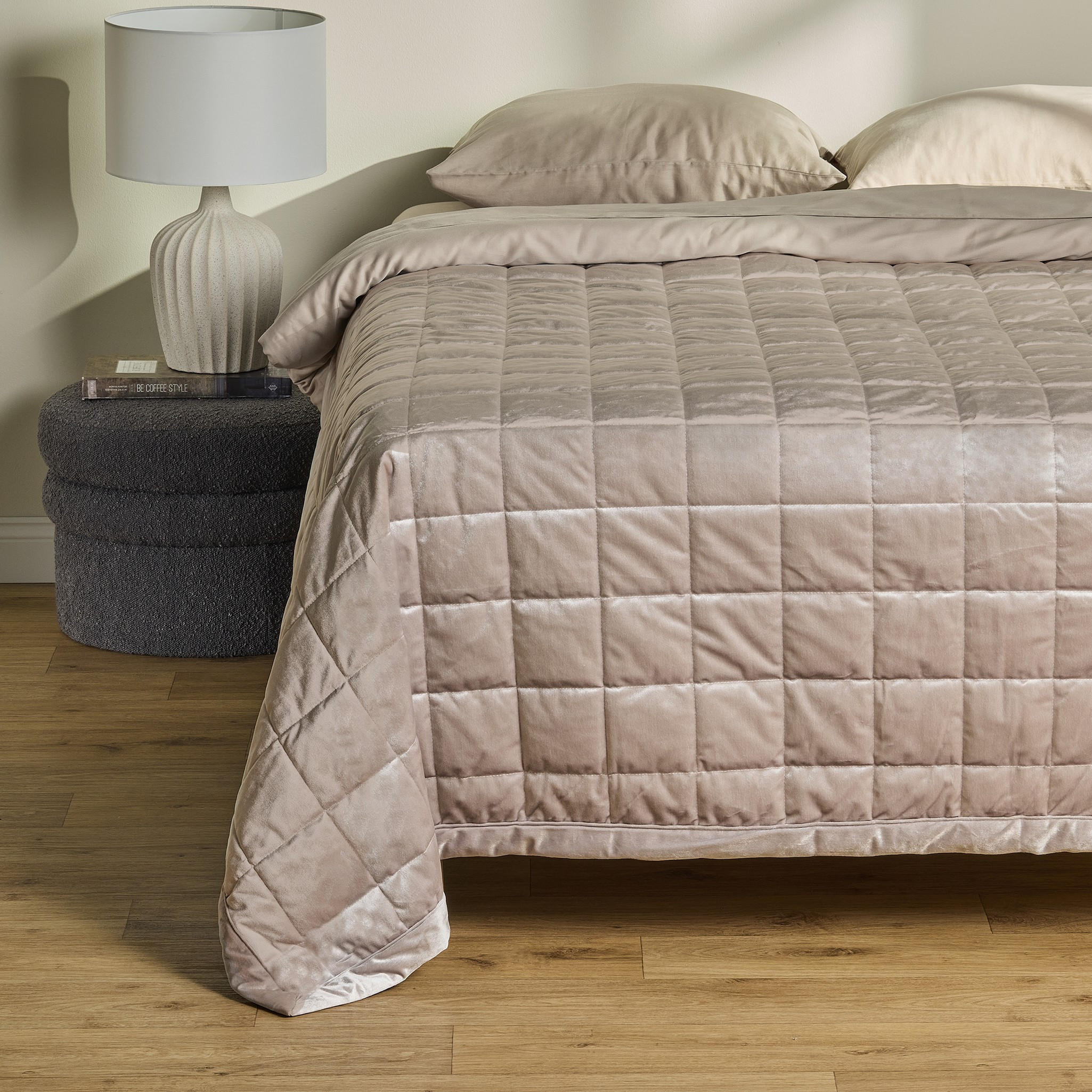 TAGESDECKE Dustis - Hellrosa, Textil (200/220cm) - home&you