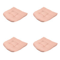 SITZKISSEN Napels - Rosa - 46/46/6 cm - 4er-Set - Pink, Textil (46/6/46cm) - Madison