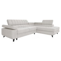 ECKSOFA Nord Premium, Seite: Rechts - Anthrazit/Creme, Holz/Textil (264/203cm) - MIRJAN24