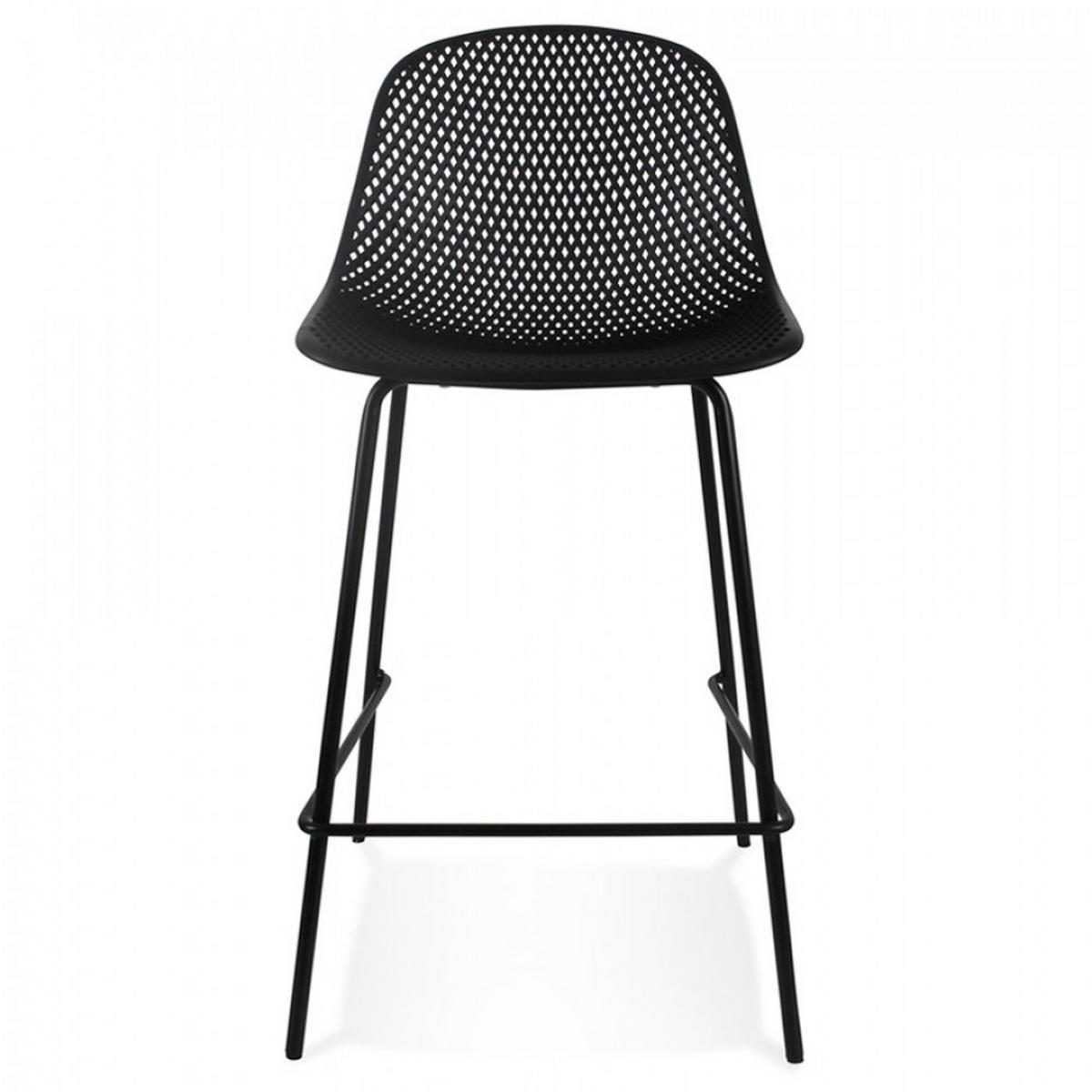 BARHOCKER Schwarz 48.5x96x47cm - Schwarz, Kunststoff (48.5/96/47cm) - AlterEgo