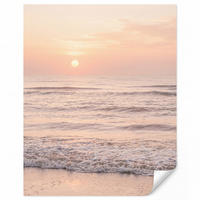 TAPETE - Sonne - Strand - Rosa - 240x280 cm - Hellrosa, Papier (240/280cm) - OnlyWow