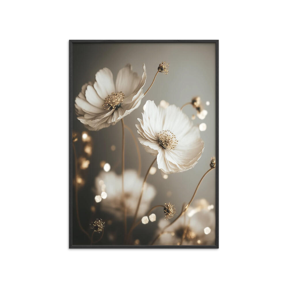 Poster&Frame Poster Weiß, Schwarz 30x40 cm