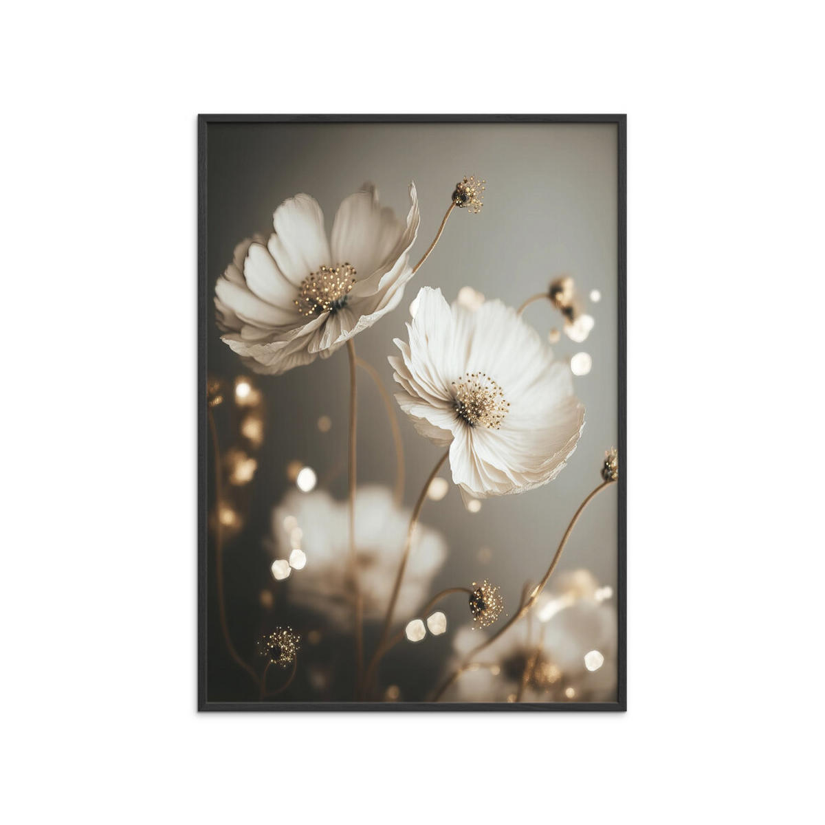 POSTER mit Rahmen Treechild - Golden Beauties - Schwarz/Weiß, Holz/Papier (30/40cm) - Poster&Frame