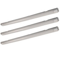 LED DECKENLEUCHTE Weiß Kunststoff 3er Set - Weiß, Kunststoff (126/11.2/6.3cm)