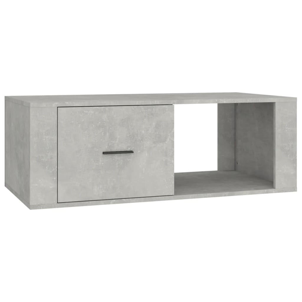 COUCHTISCH Betongrau 100x50,5x35 cm Holzwerkstoff - Grau, Holzwerkstoff (100/50.5/35cm) - furnicato