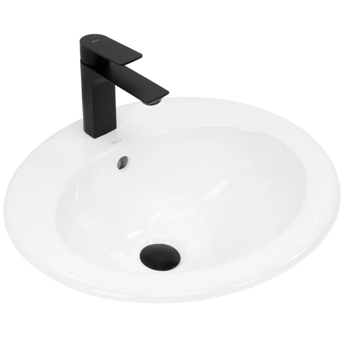 EINBAUWASCHBECKEN Rea Dalia - Weiß, Keramik (46/20/51.5cm) - REA