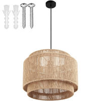 HÄNGELEUCHTE Lignea Lux aus Jute, 46 x 32 cm, natur - Naturfarben, Metall (46/46/32cm) - tectake