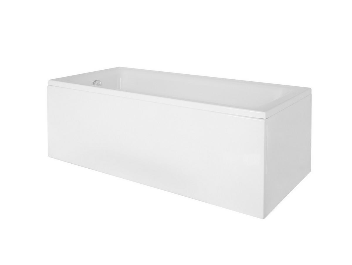 BADEWANNE Rechteck TALIA 150/70 mit Schürze Ablauf Füße - Weiß, Kunststoff (70/55.5/150cm) - bad land