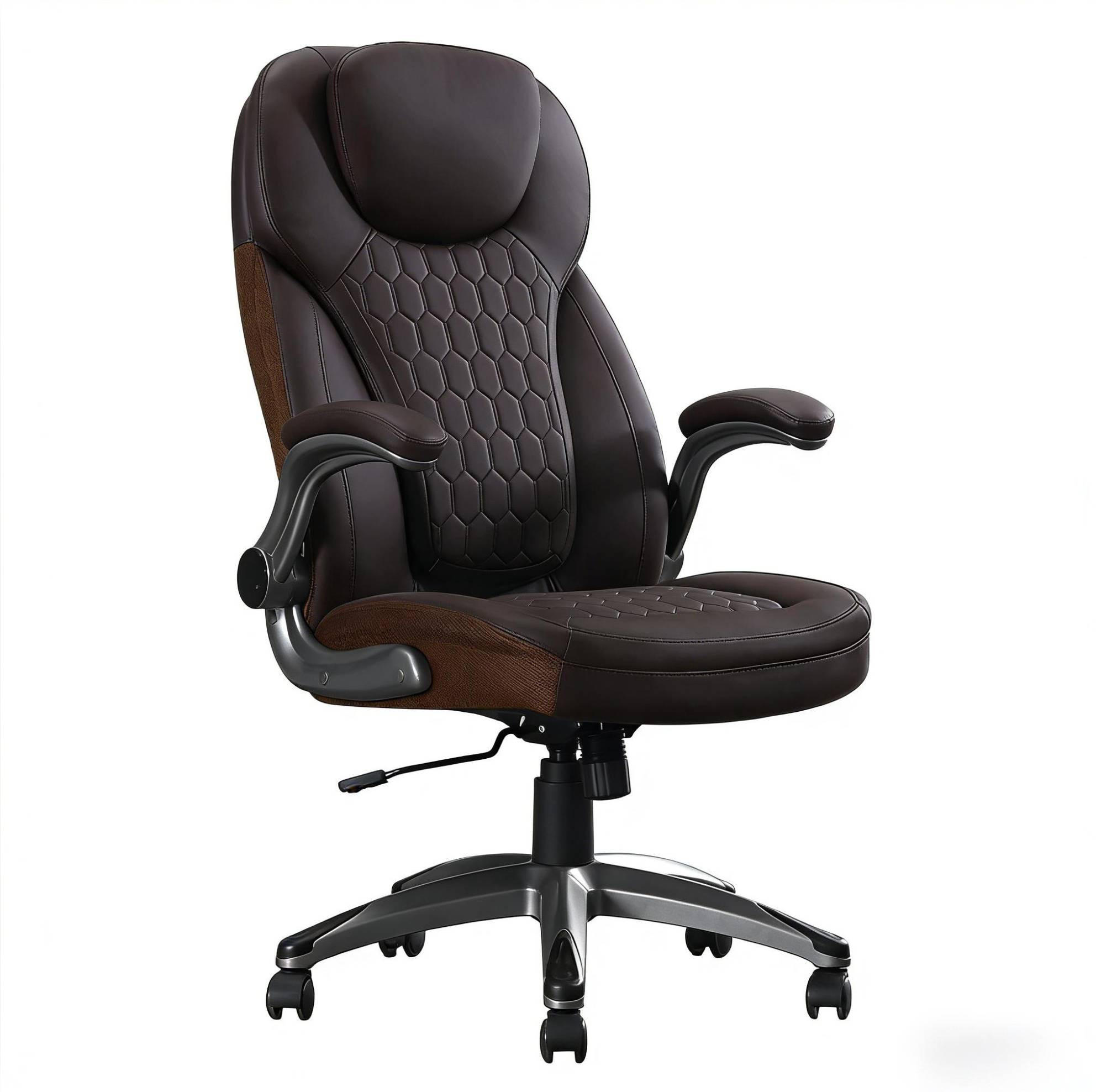 BÜROSTUHL höhenverstellbar mit Schaukelfunktion Braun - Braun, Metall (67.5/120/73cm) - Meubliv