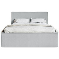 POLSTERBETT LUCERA Grau 180x200 cm - Schwarz/Grau, Kunststoff/Textil (180/200cm) - Selsey