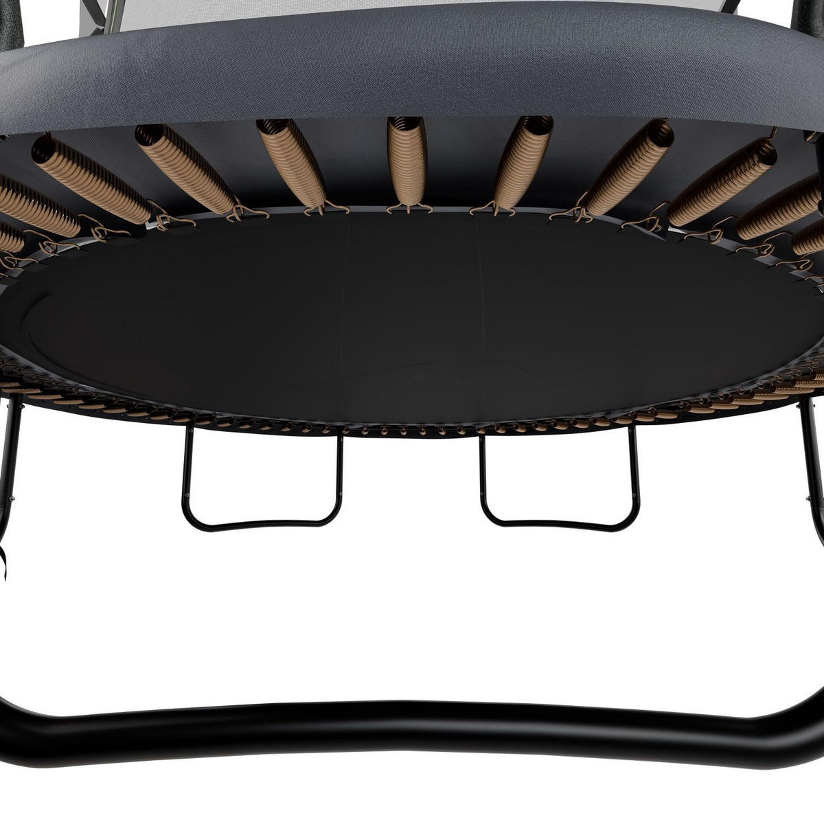 TRAMPOLIN SkyBounce L 366cm schwarz - Schwarz, Metall (366/366/269cm) - Juskys