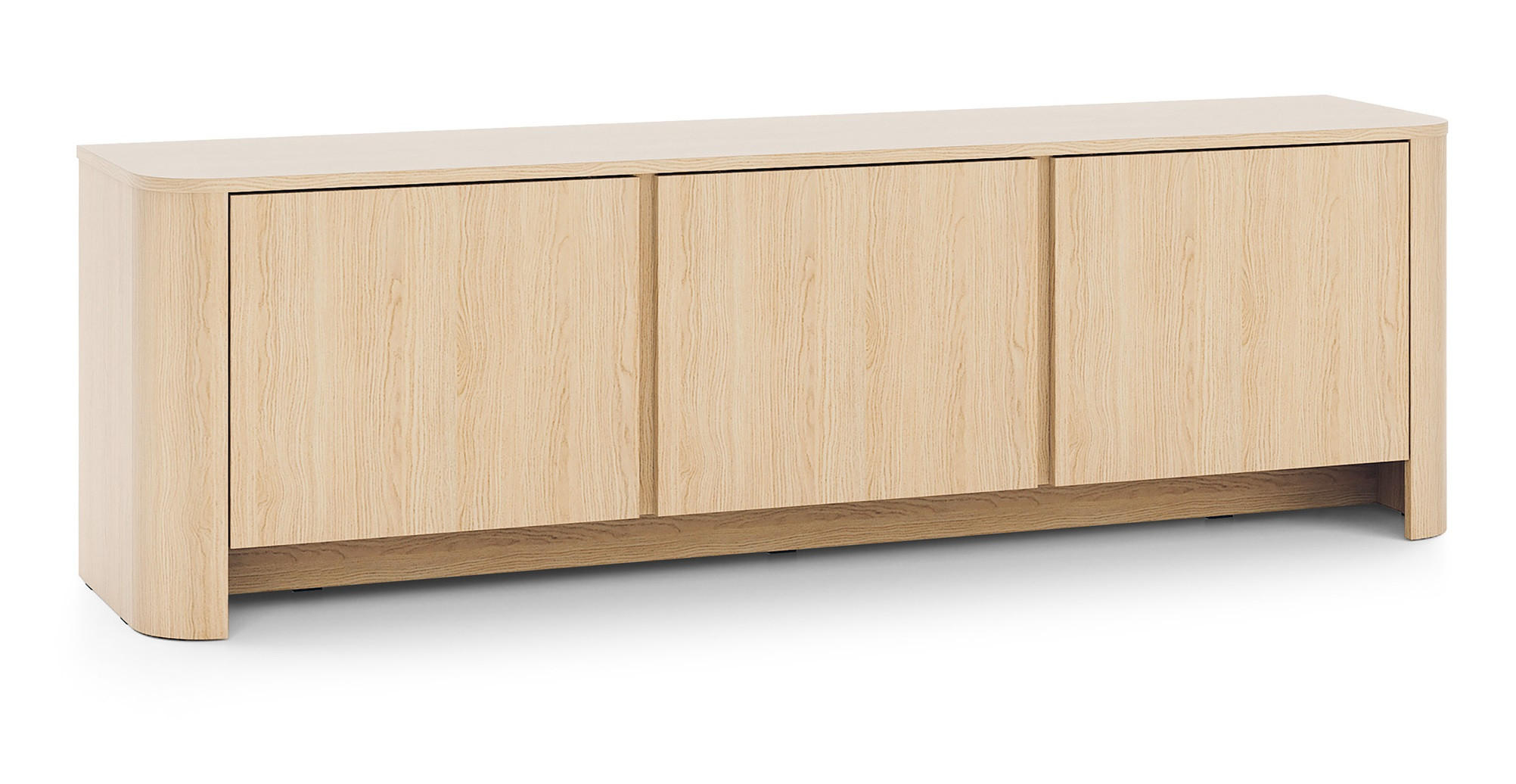 TV-SCHRANK 168 cm Mezzano mit 3 Türen, Eiche Vicenza - Eichefarben, Holz (168/52/39cm) - Emporius