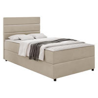 BOXBETT Elen - H3 - Beige/Schwarz, Holz/Holzwerkstoff (90/200cm) - MIRJAN24