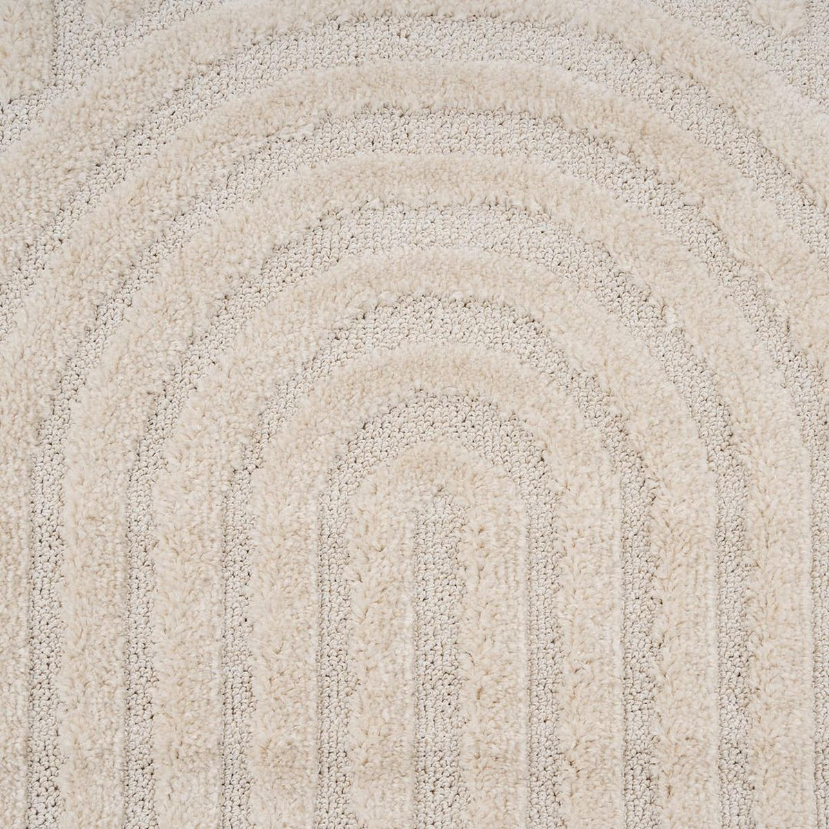 WEBTEPPICH Bow Beige - Beige, Textil (120/170cm) - Kukoon Rugs