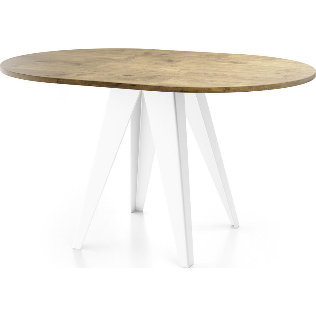 Thumbnail - WFL Group Esstisch, Eiche, Holzwerkstoff, 6-Sitzer, Rund,Rund, 90x76x90 cm, Esszimmer, Tische, Esstische