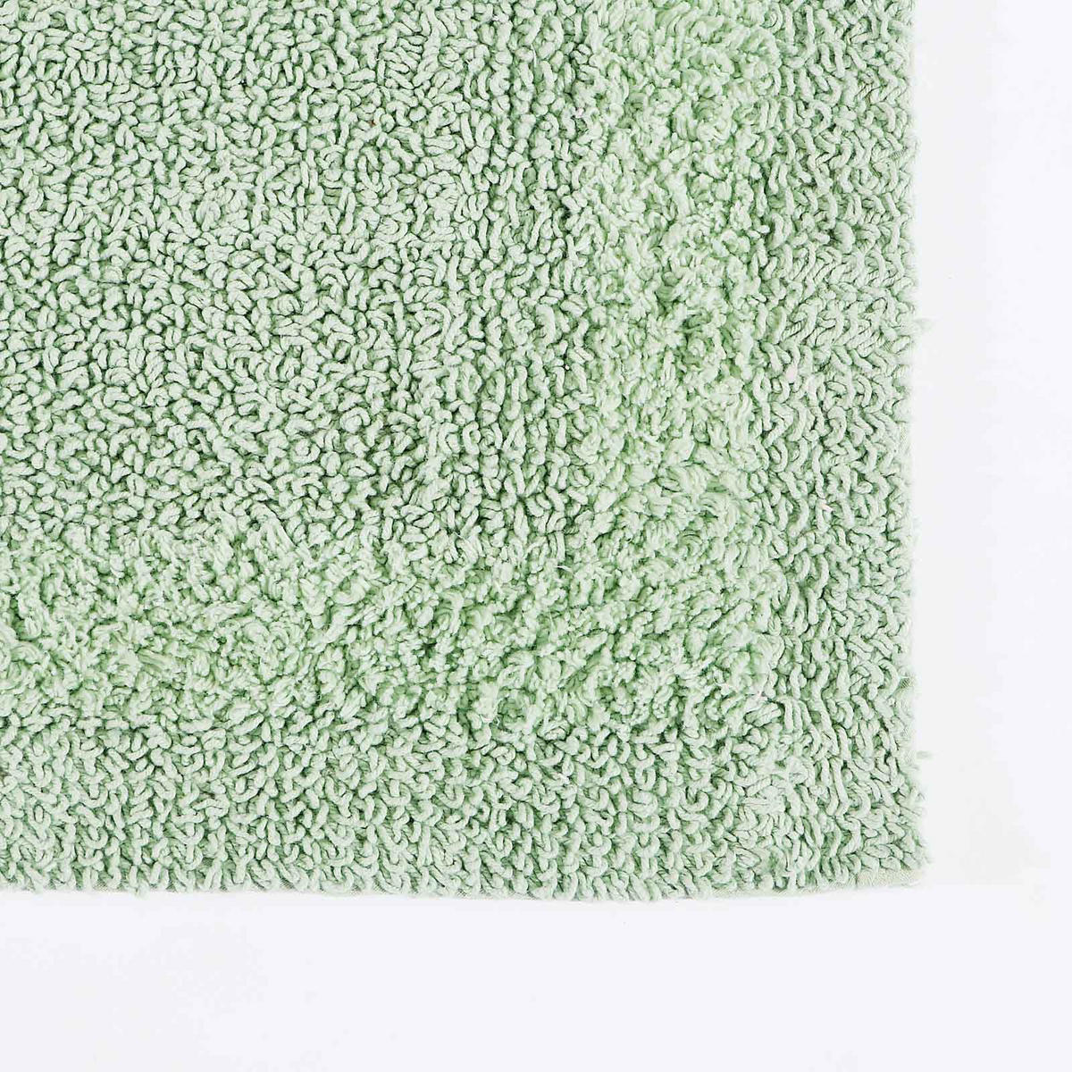 BADGARNITUR 2-teilig, Badematte & WC-Vorleger, wendbar - Salbeigrün, Textil (50/80cm) - Homescapes