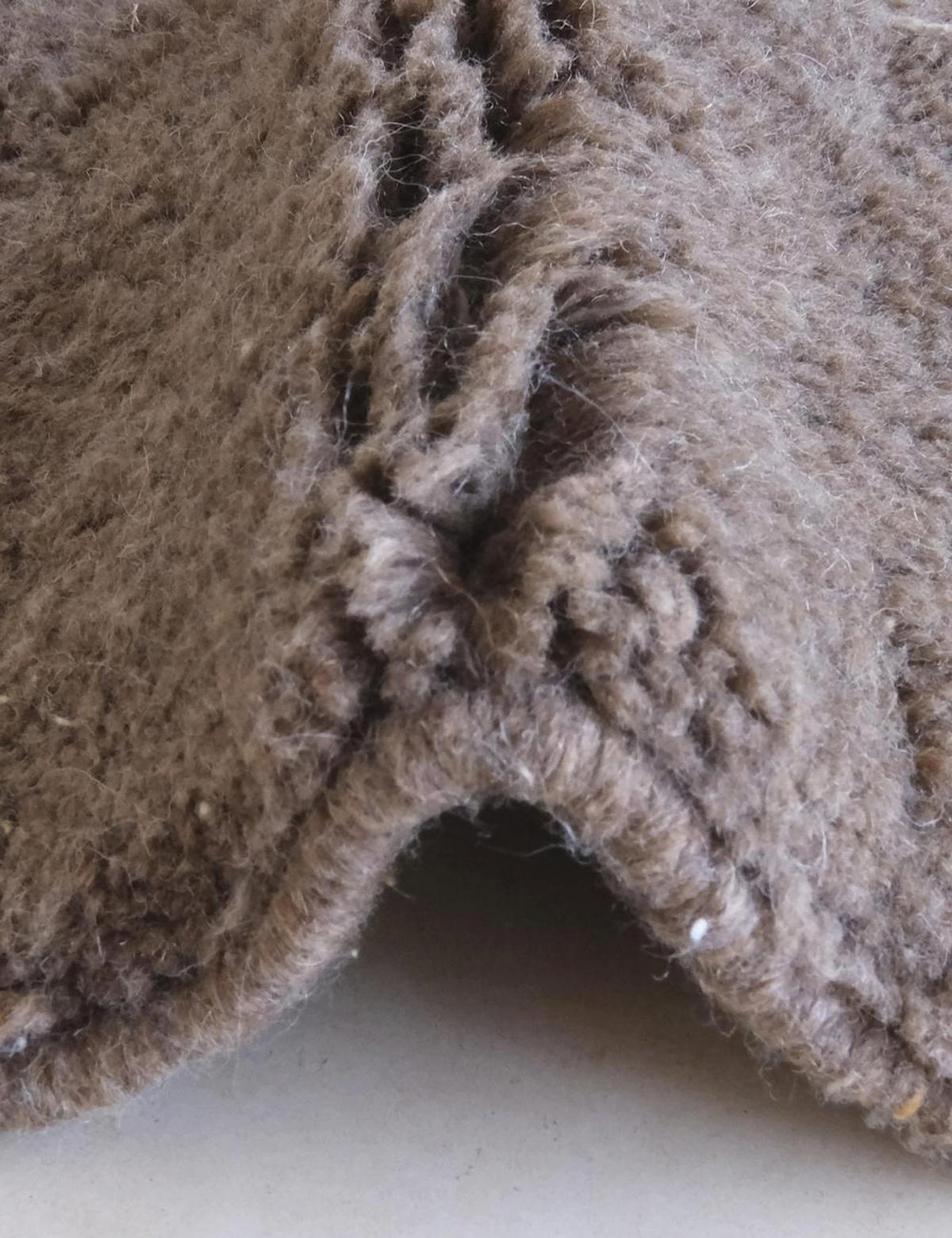 BERBERTEPPICH aus Marokko aus reiner Wolle 200x 300 cm - Braun, Naturmaterialien (200/300cm) - AFK Living