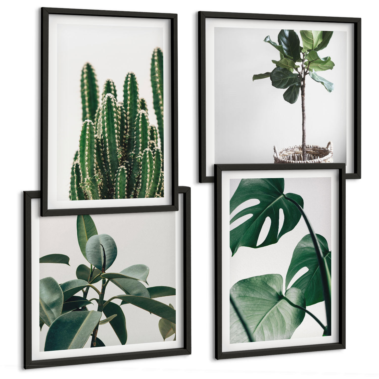 Tulup Bilder Schwarz 50x50 cm