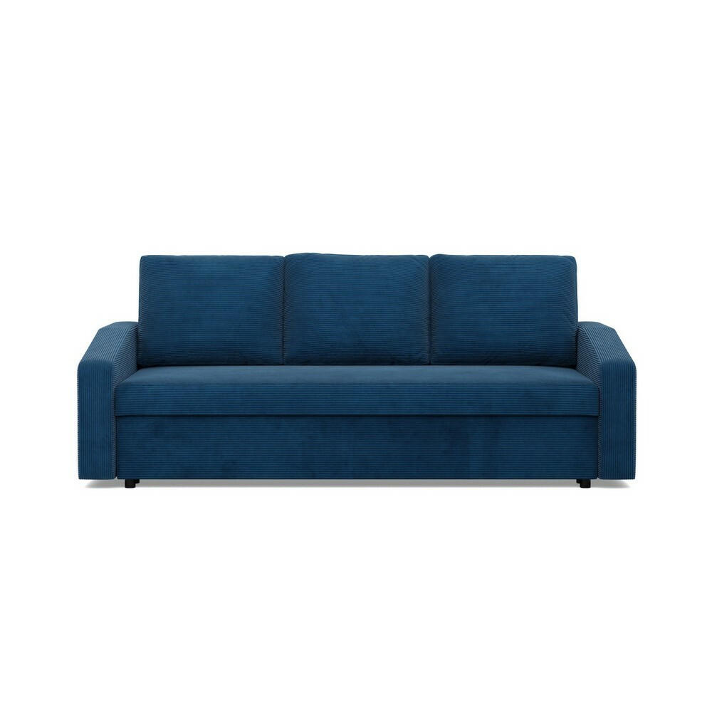SOFA Neo mit abgeschrägter Armlehnen dunkelblau - Dunkelblau, Textil (220/92/92cm) - SIMKAM Furniture