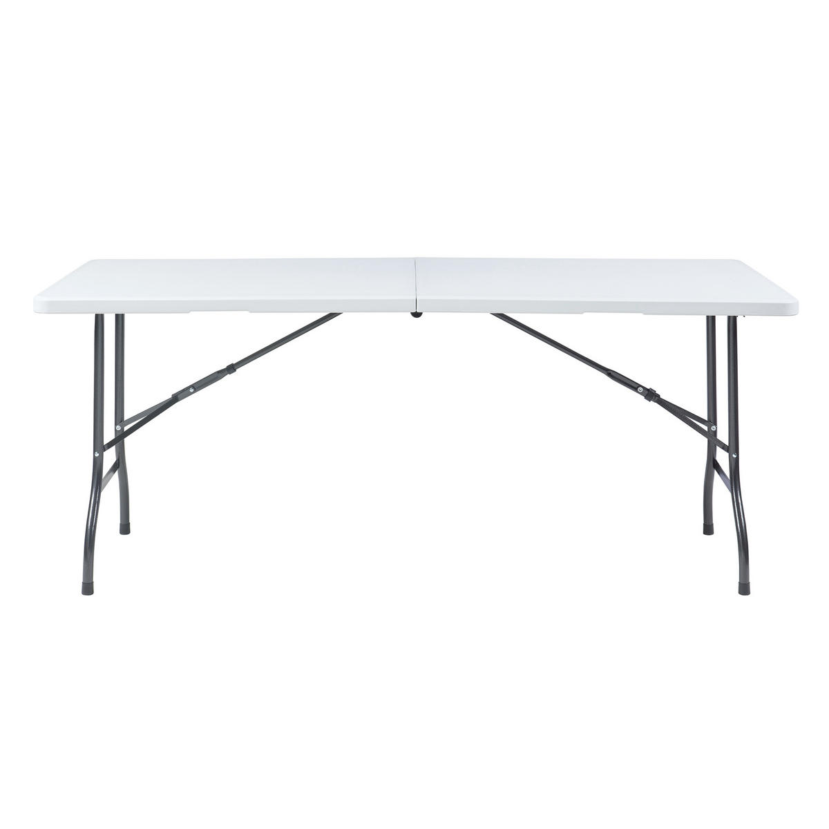 KLAPPTISCH Ljusnarsberg - Weiß, Kunststoff/Metall (180/75/72cm) - [en.casa]